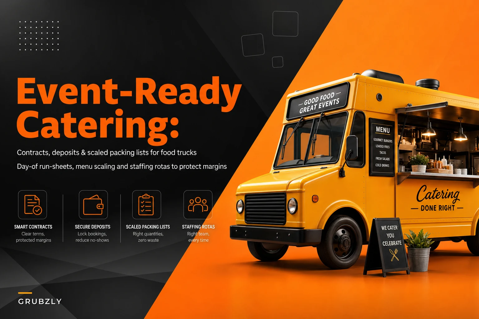 Don't Under-Prepare for Private Events: A Food Truck Catering Playbook with Deposits, Scaled Packing and Day-of Run-Sheets