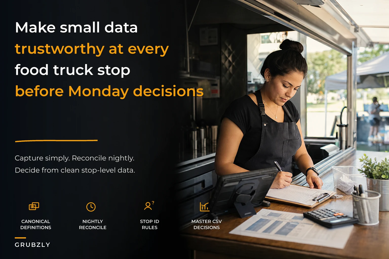 Small-Data Governance Playbook for Food Truck Operators