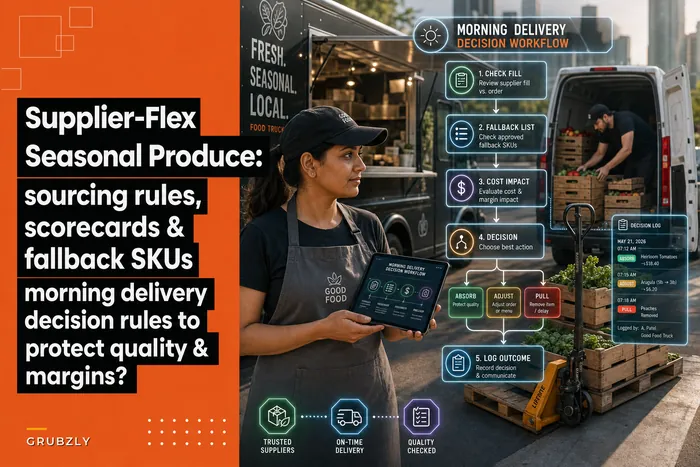 Supplier-flex seasonal produce sourcing playbook for food trucks