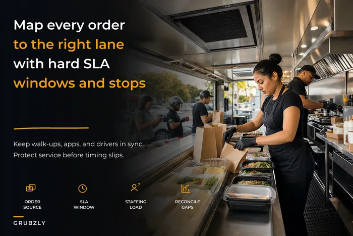 Turn channels into service lanes: an omnichannel ordering-to-fulfillment system for mobile kitchens