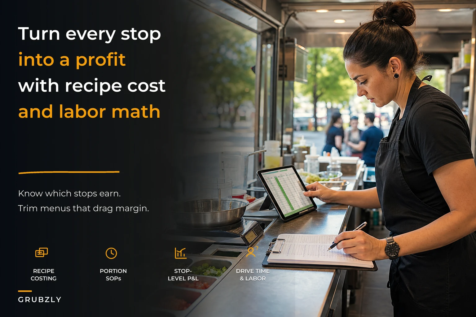 Turn Menu Choices Into Profit: Recipe Costing, Portion SOPs, and a Per-Stop P&L Workbook