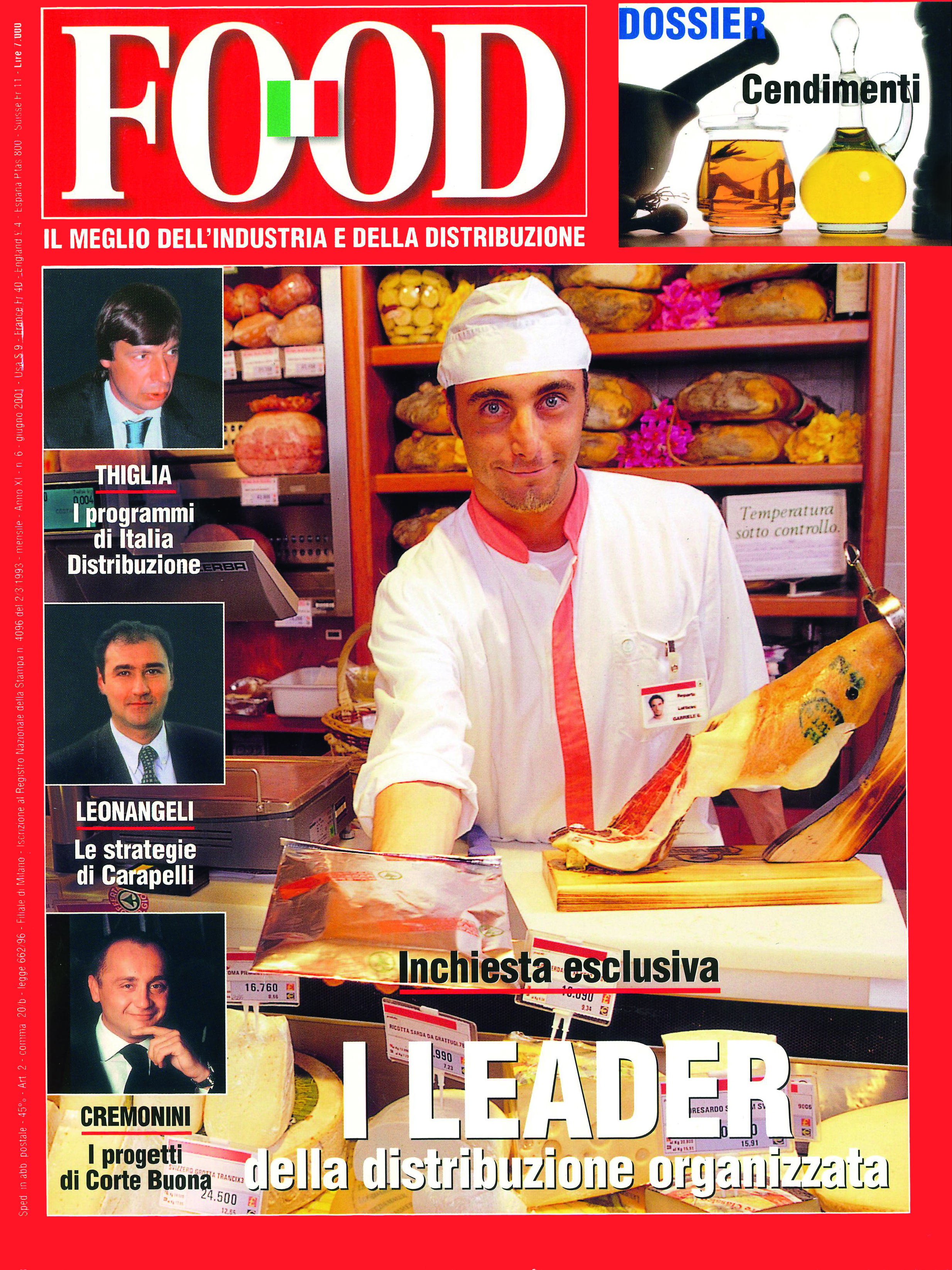 Copertina FOOD Giugno 2001