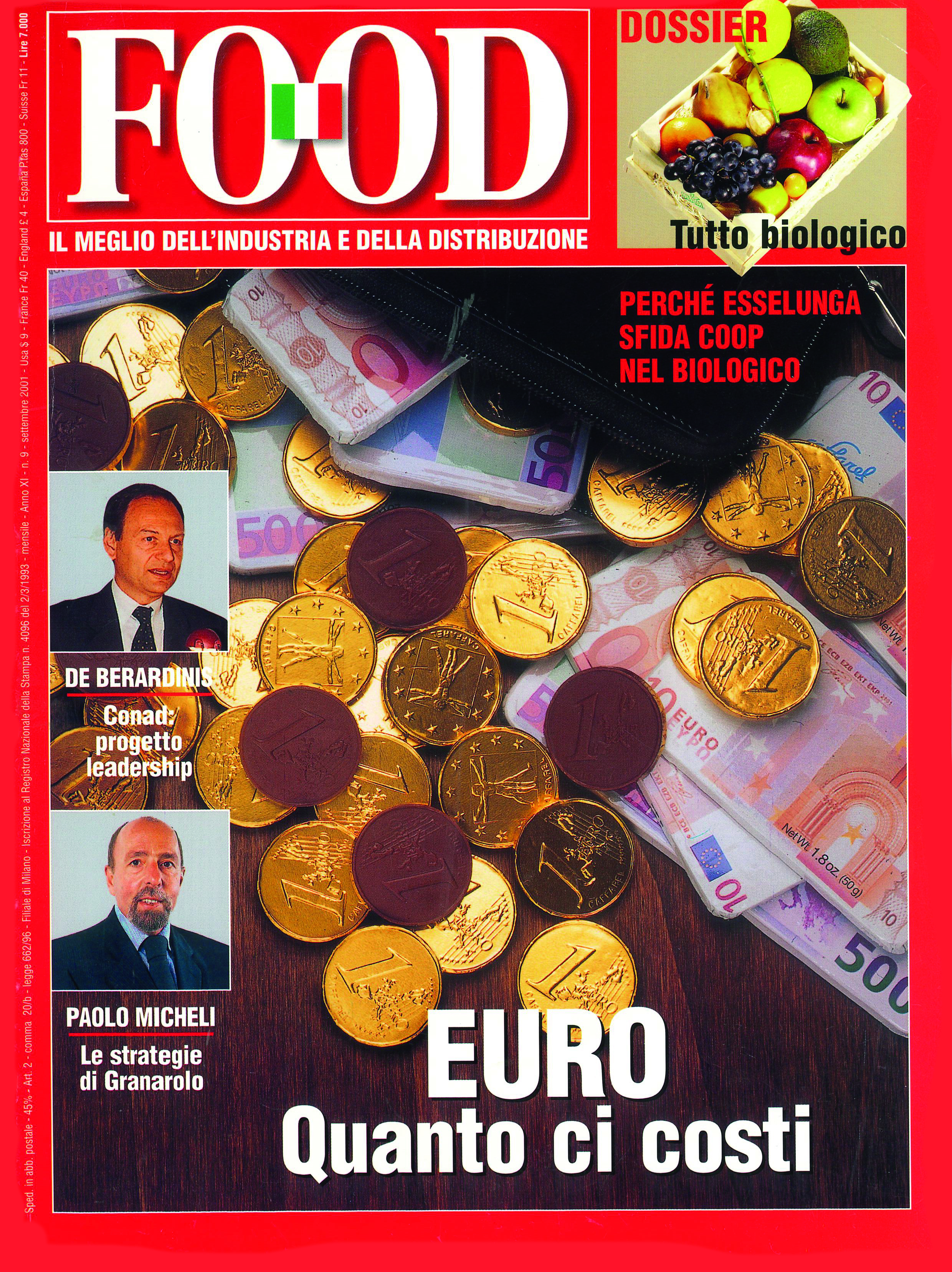 Copertina FOOD Settembre 2001