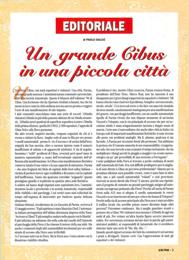 Un grande Cibus in una piccola città