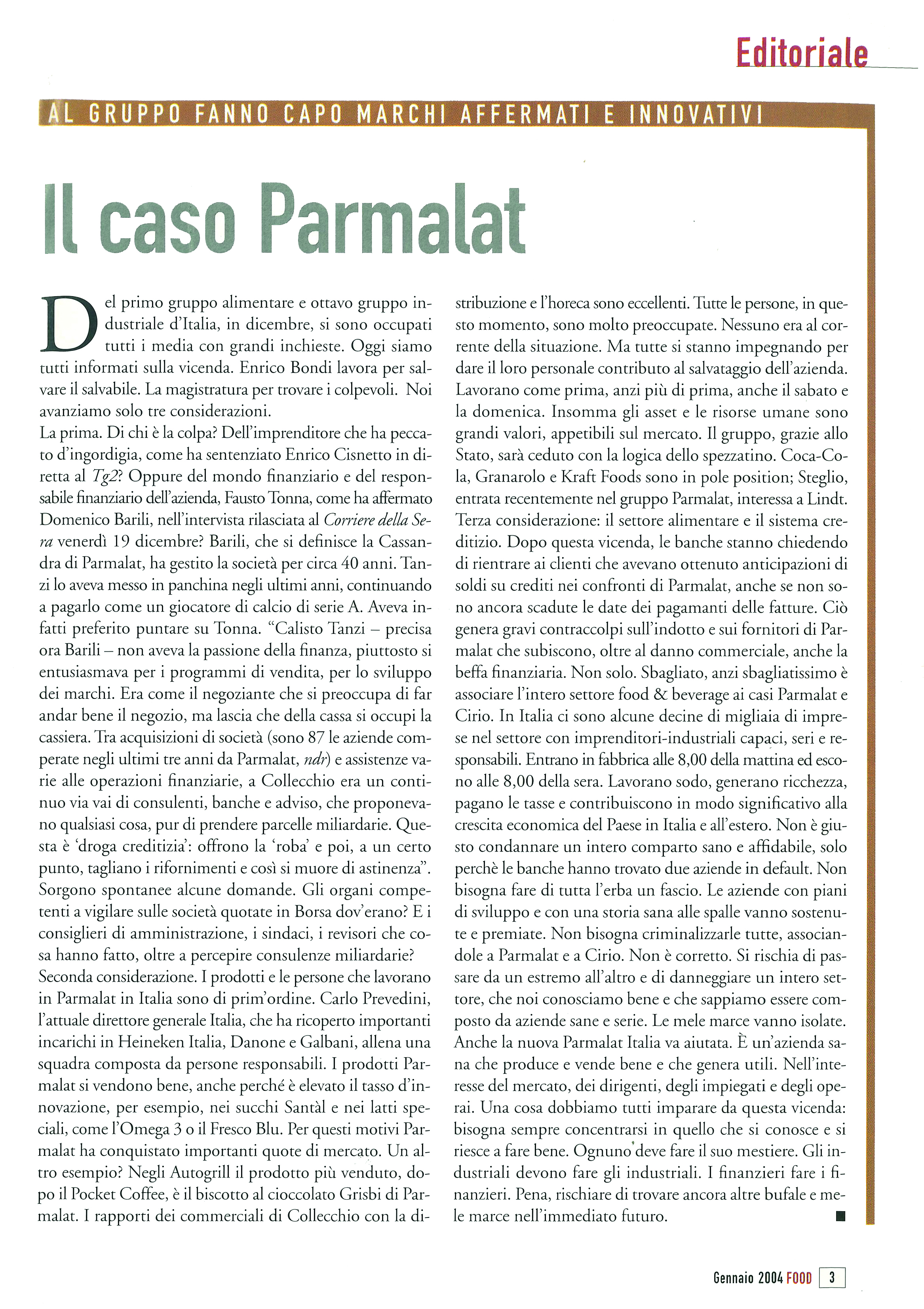 Il caso Parmalat