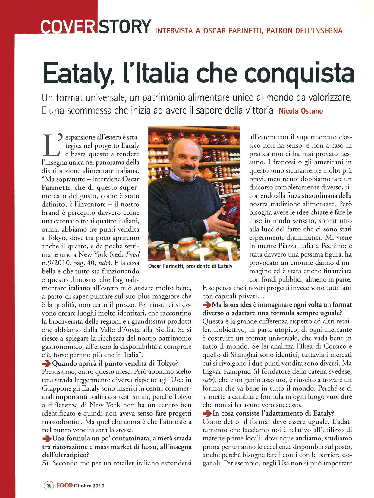 Intervista a Oscar Farinetti