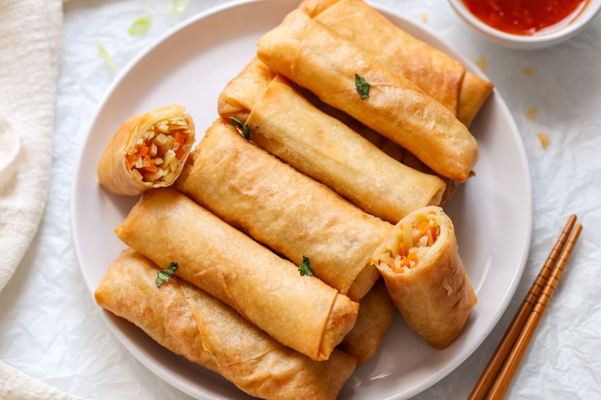Spring Rolls | Crispy Veg Spring Roll Recipe