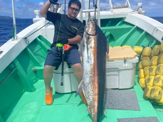 与那国島のカジキマグロ150キロ