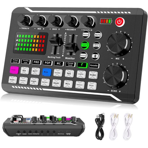 Professional Mixer Live Sound Card And Effects With DJ Mixer
