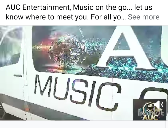 AUC Entertainment, Music on the go... let us know where to meet you. For all your Entertainment purposes, "WE ARE ALL OVER YOU". AUC Entertainment your ideal name.... For booking go to .