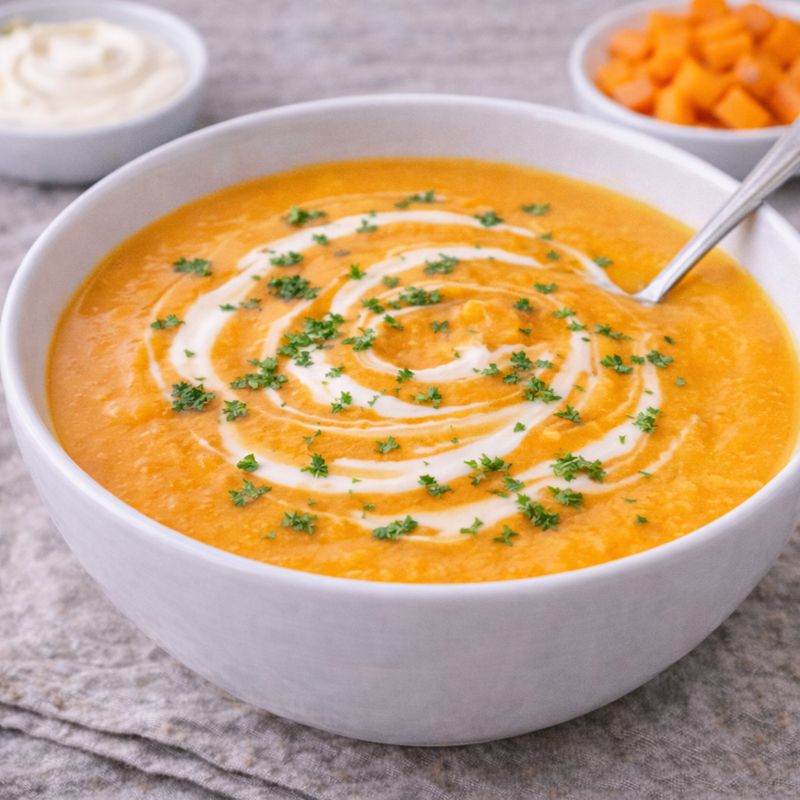 Mild gulerodssuppe