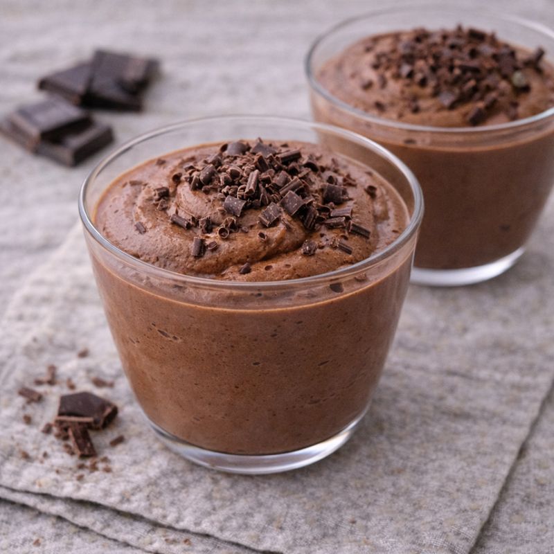 Chokolademousse med mørk chokolade