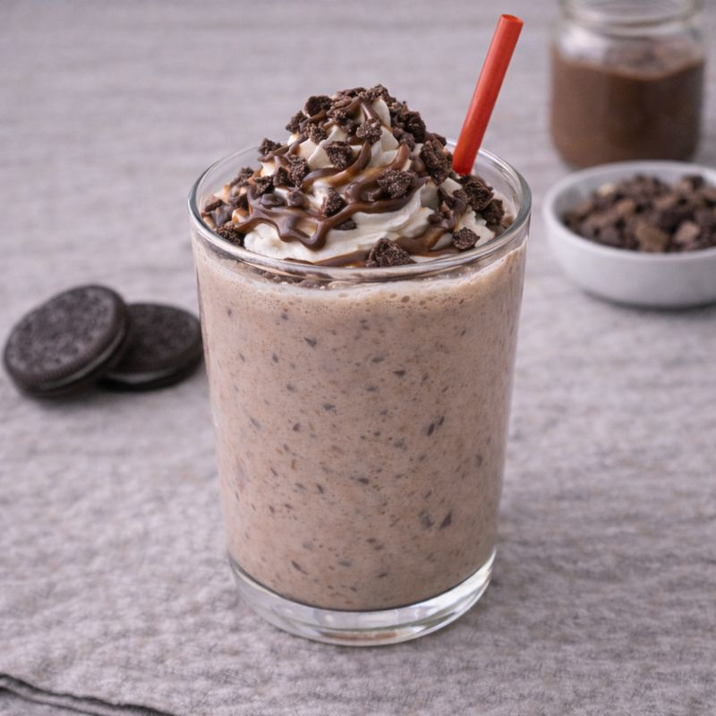 Oreo & Nutella milkshake