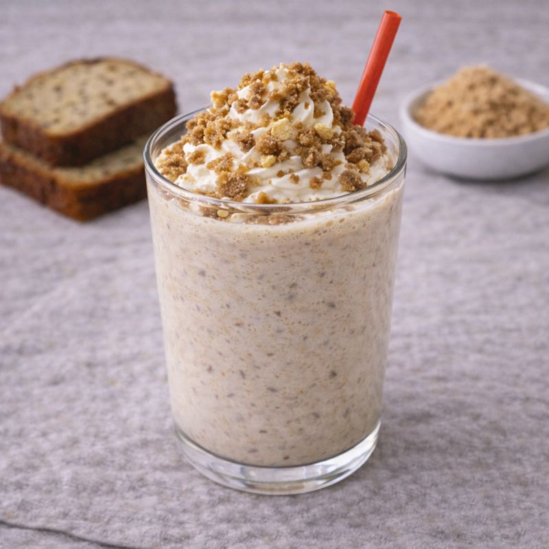 Bananbrød & brun farin milkshake