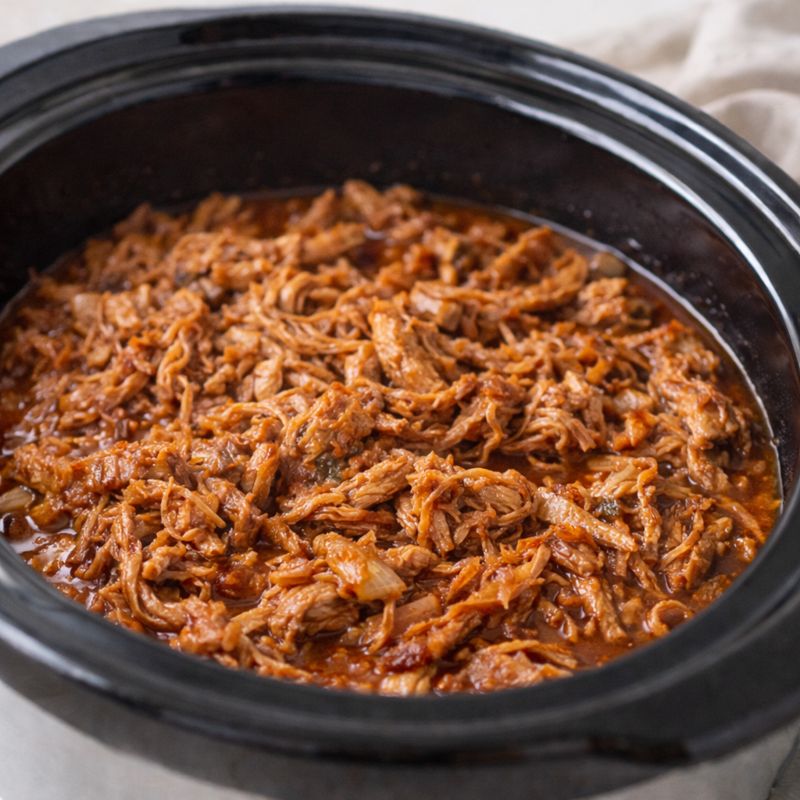 Pulled pork i slowcooker