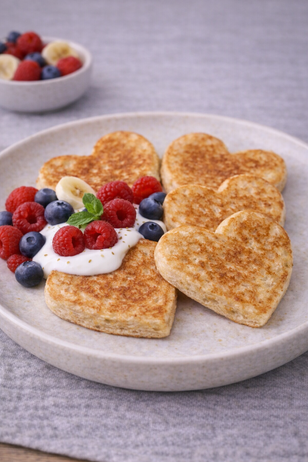 Børnevenlige hjertepandekager til Valentine