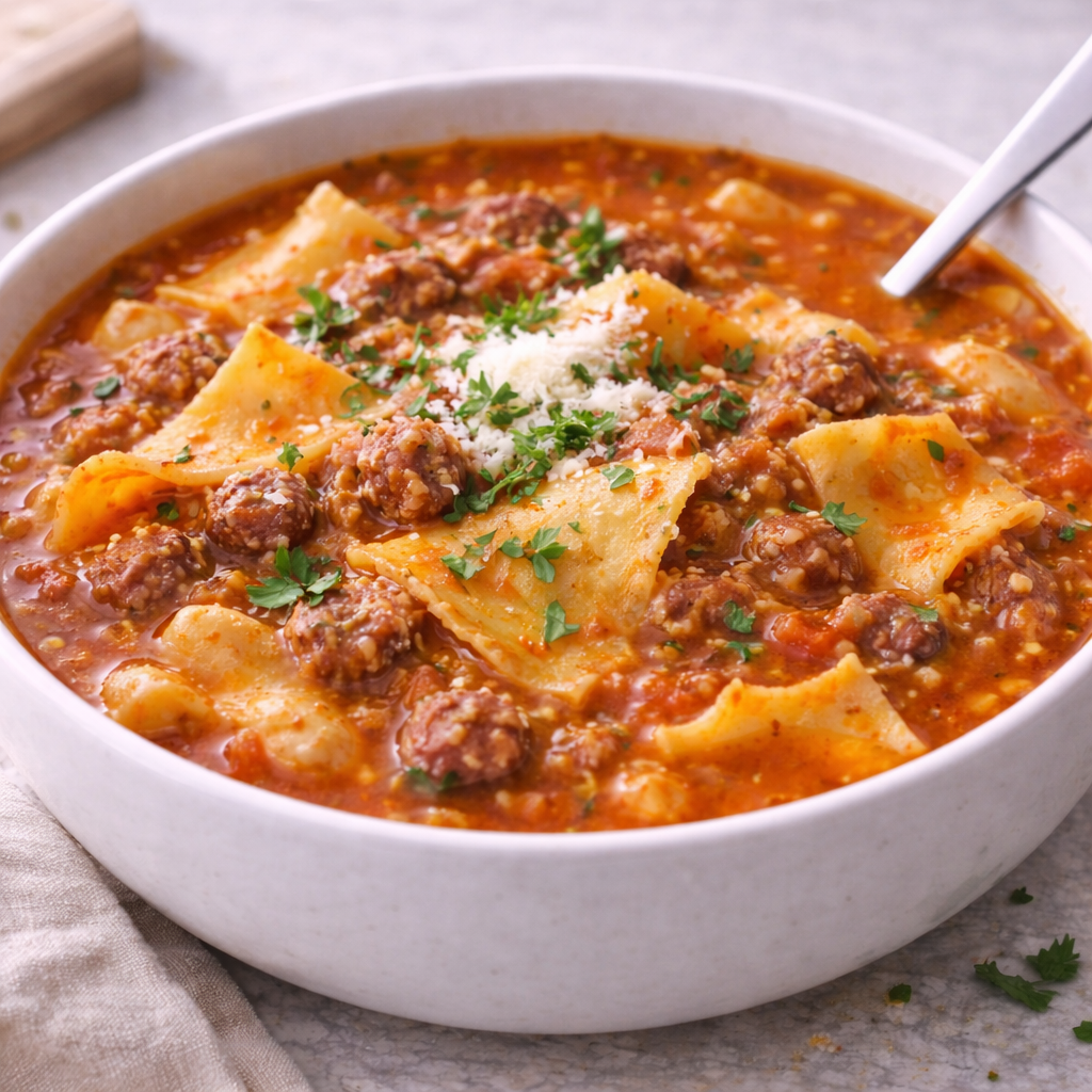 Lasagnesuppe