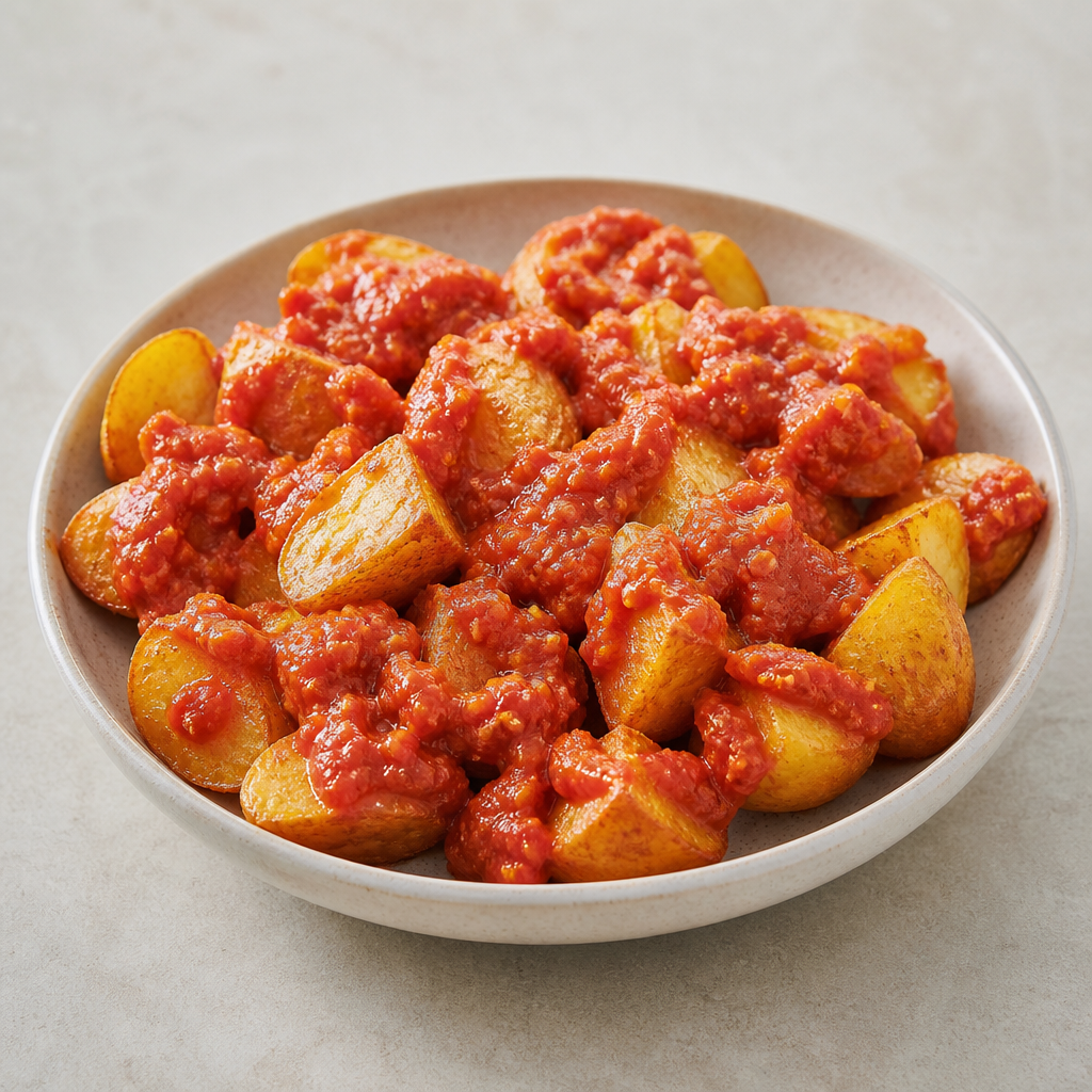 Patatas bravas – sprøde kartofler med krydret sauce
