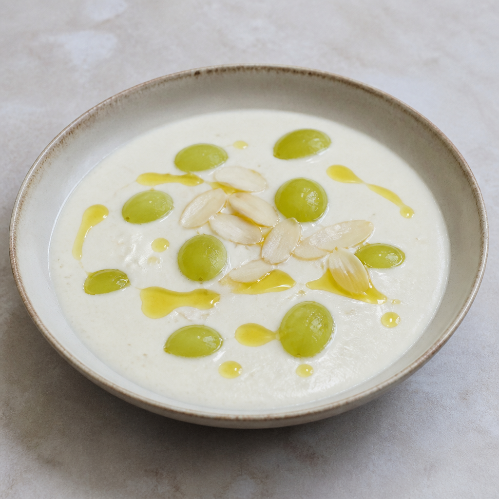 Ajo blanco – kold mandelsuppe fra Andalusien