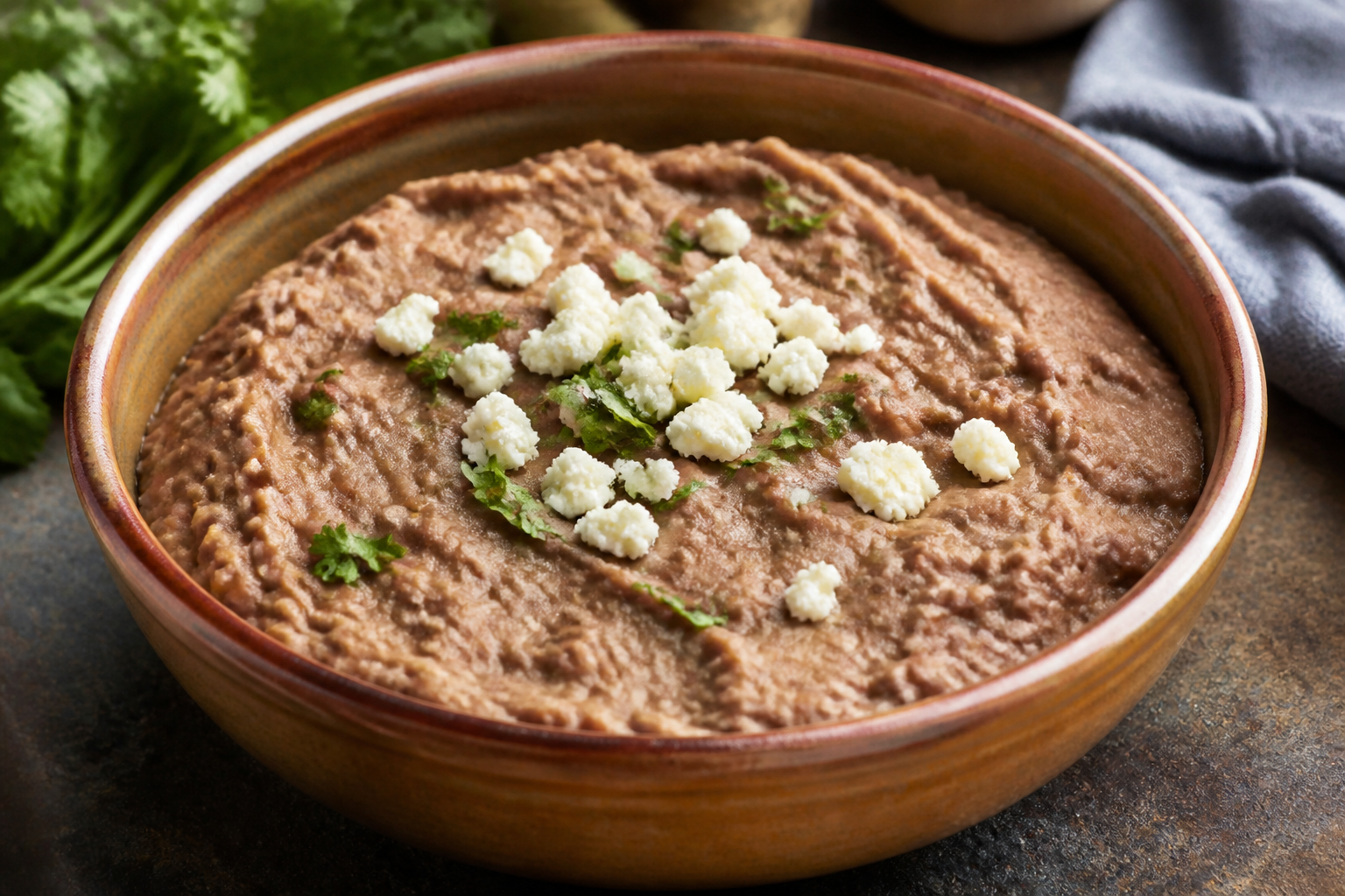 Mexicanske bønner (frijoles refritos)
