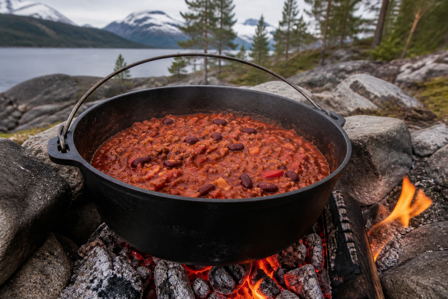 Campfire chili con carne