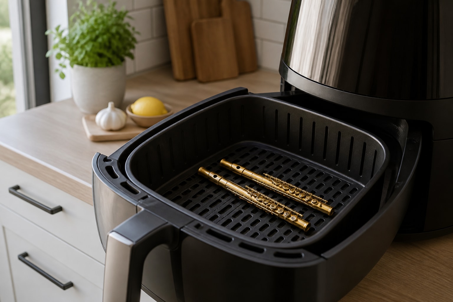 Flutes in the air fryer