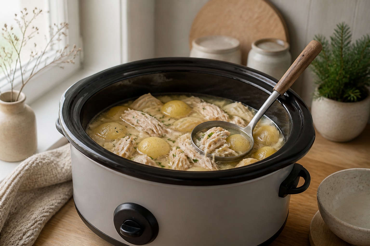 Slowcooker chicken and potatoes