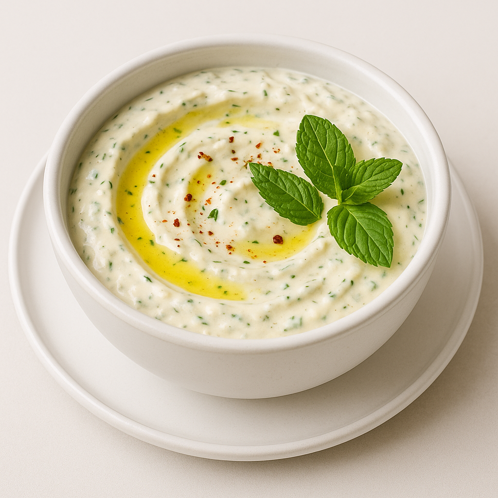 Haydari – tyrkisk yoghurtdip med hvidløg og urter