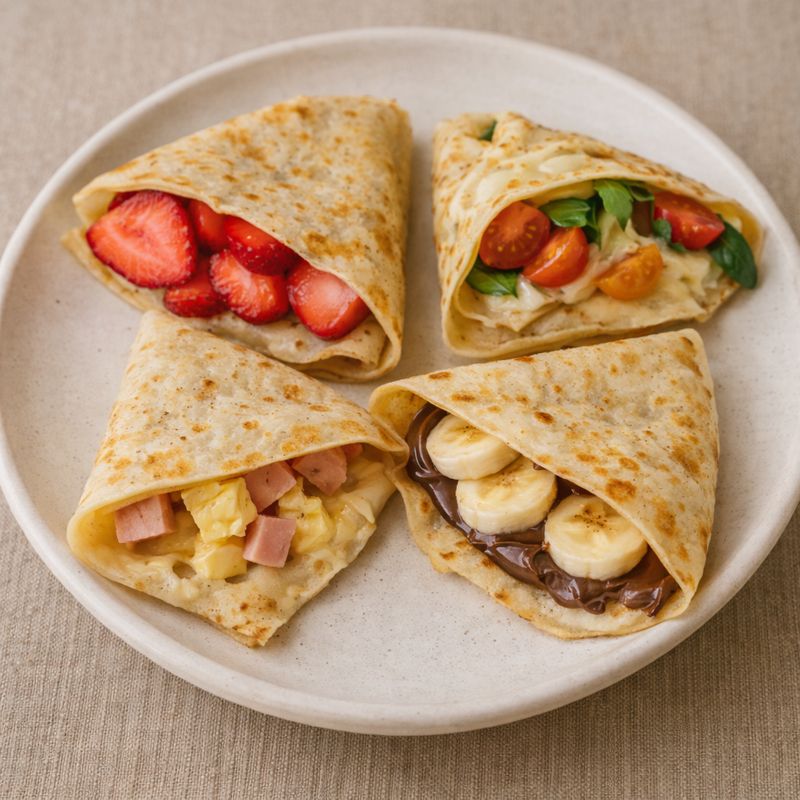 Trekantspandekager med fyld