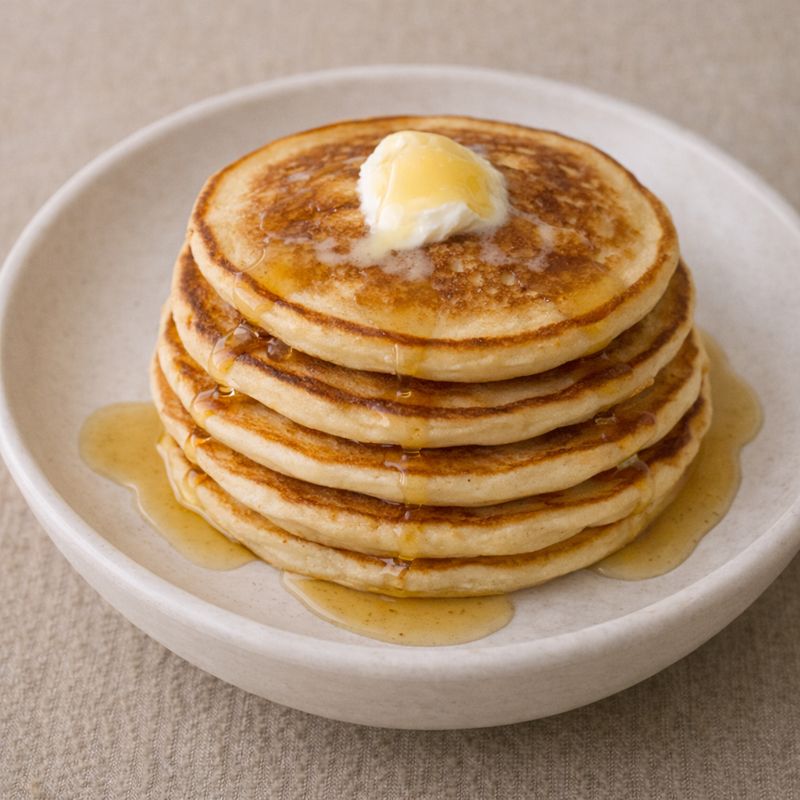 Pandekager med kærnemælk og vanilje