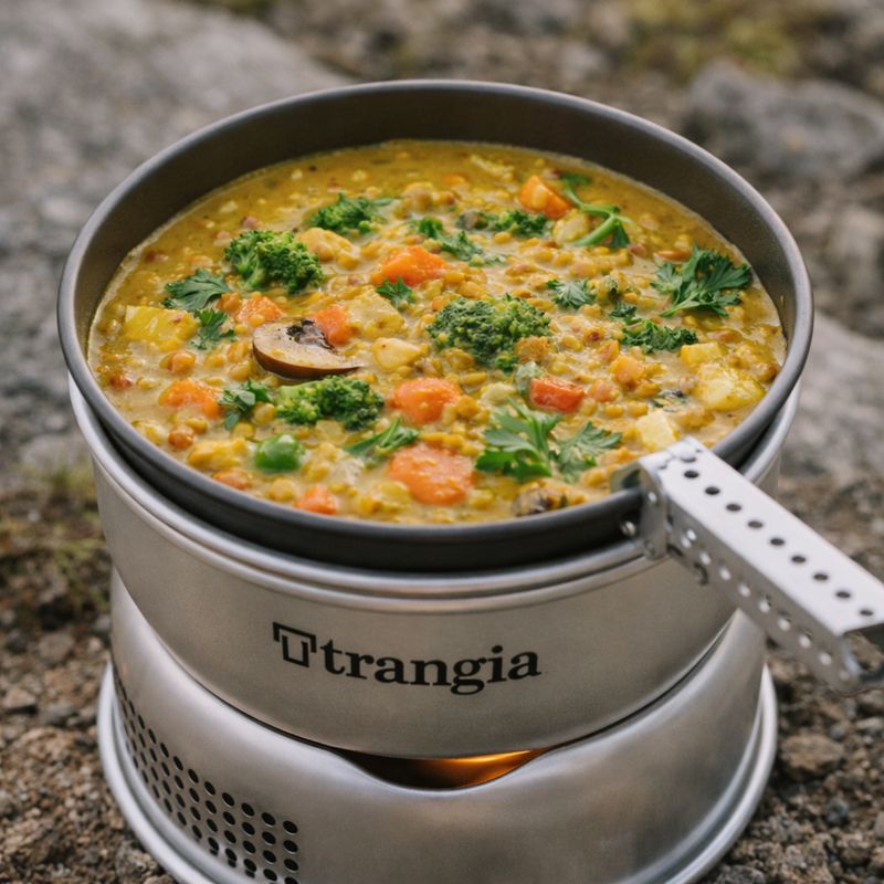 Trangia Karrygryde med Linser og Kokos