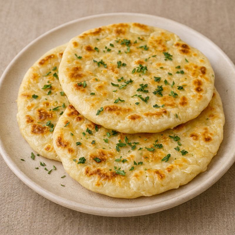 Fladbrød med smør og frisk timian