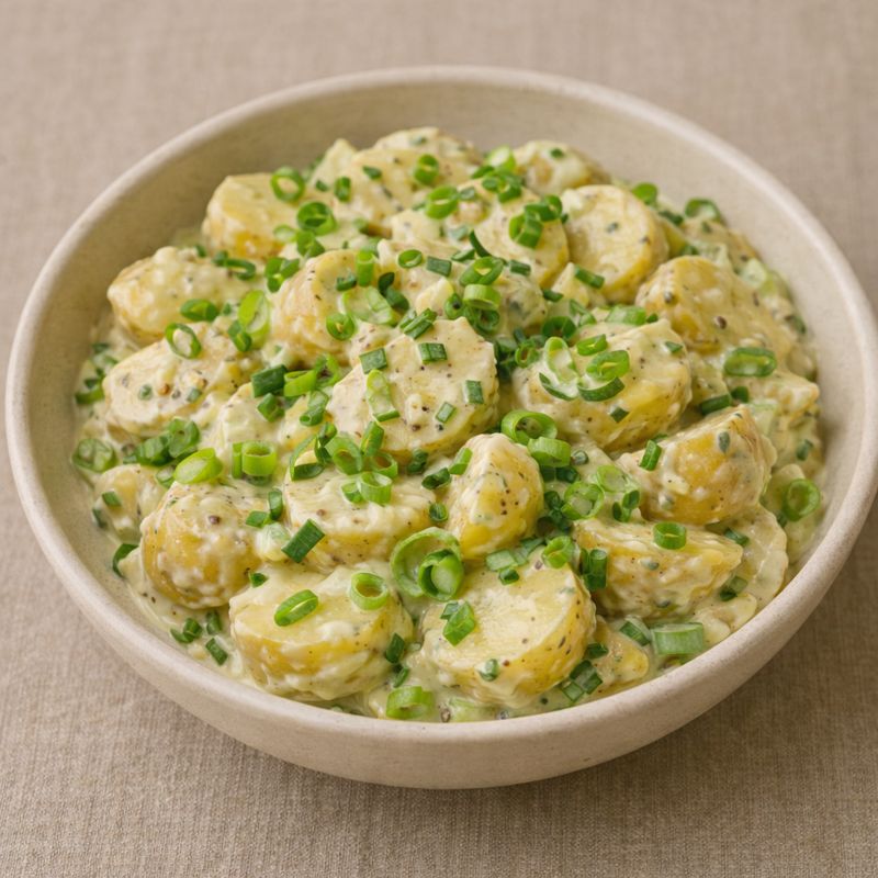 Kartoffelsalat med forårsløg
