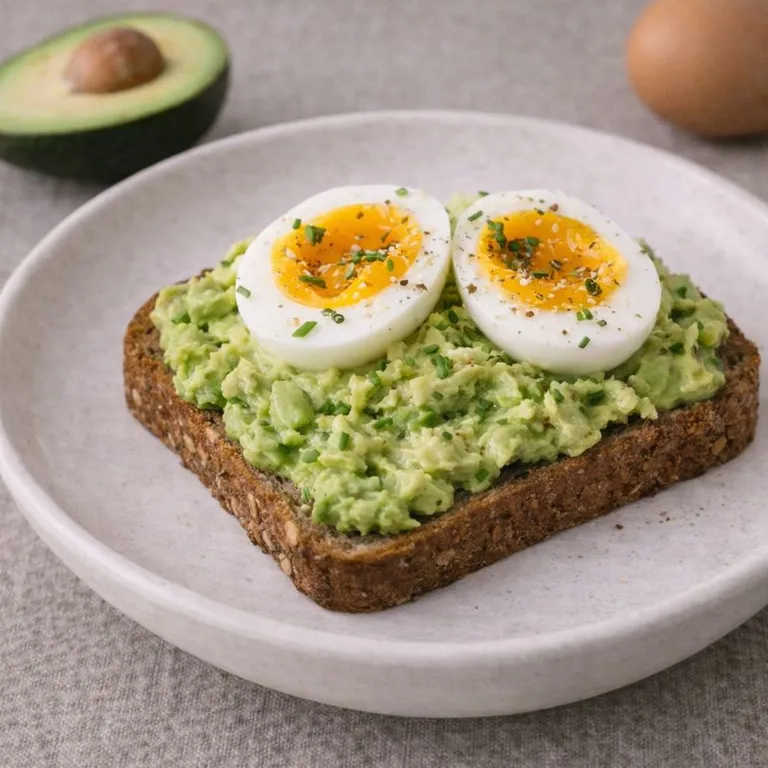 Tartine d’avocat à l’œuf et au pain complet