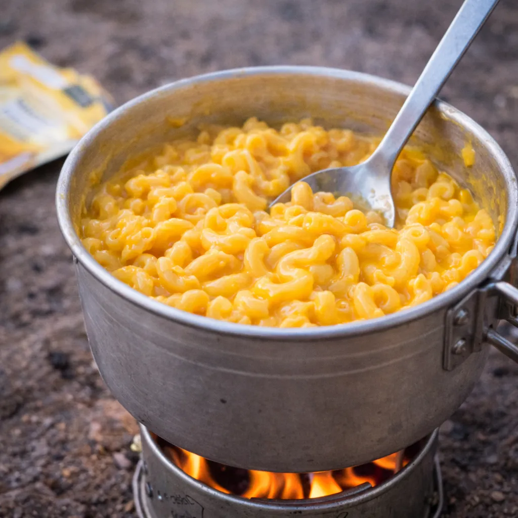 Backpacker mac'n'cheese i Trangia | Nordmad
