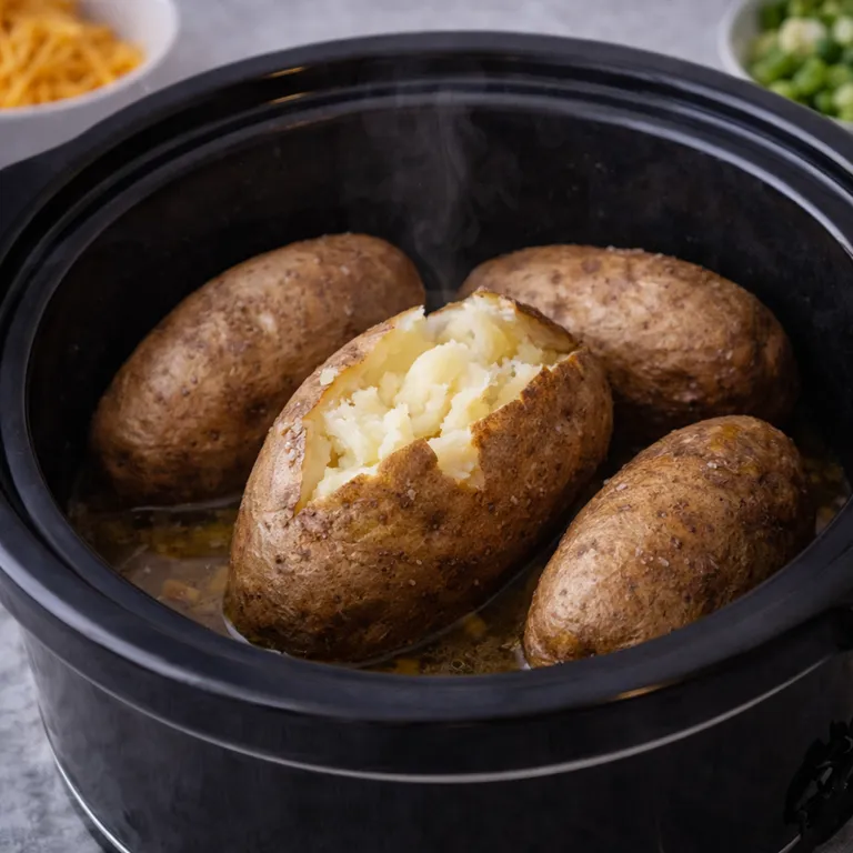 Gebackene Kartoffeln aus dem Slow Cooker