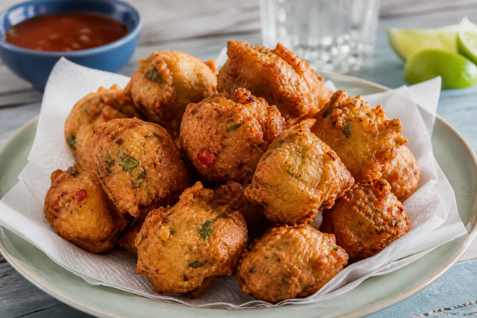 Bahamiske fiskefritter – tilpasset conch fritters
