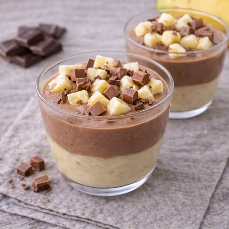 Banan-chokoladedessert