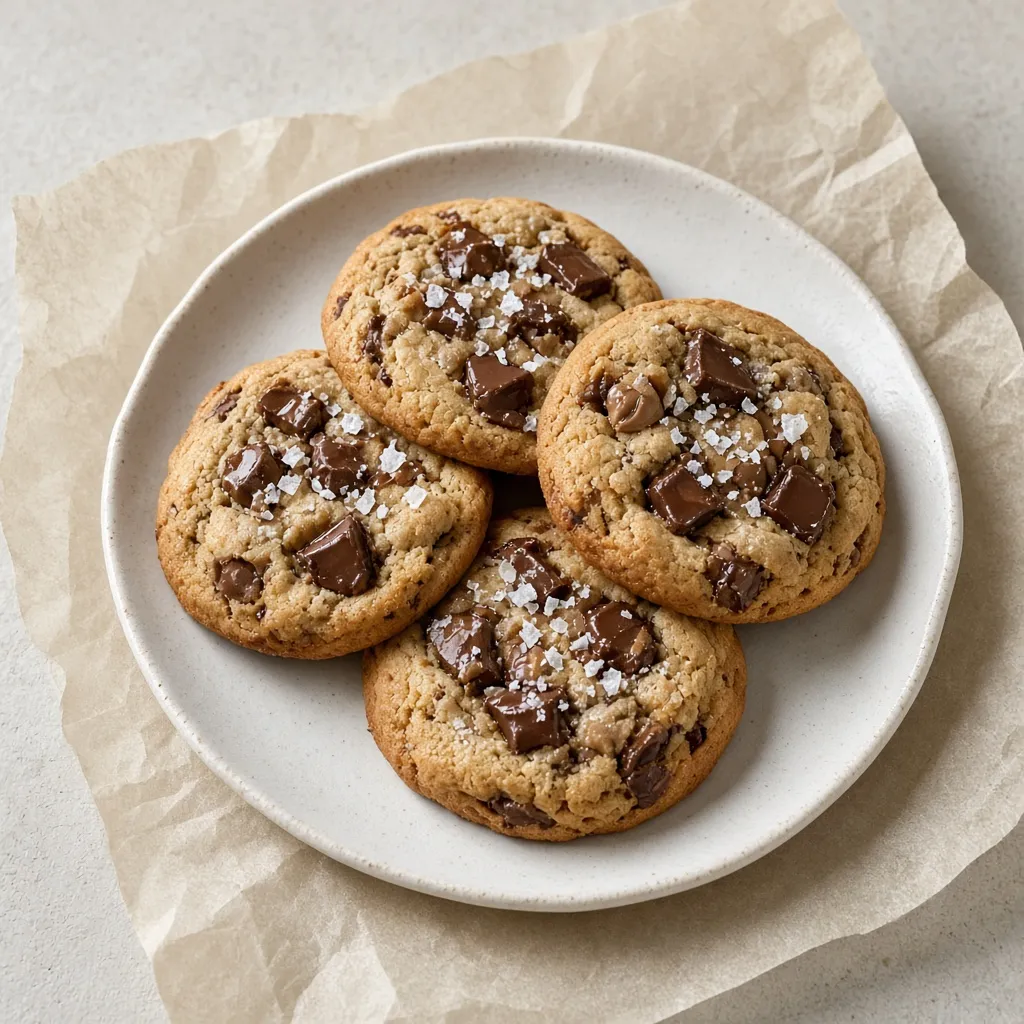Cookies moelleux au chocolat et fleur de sel