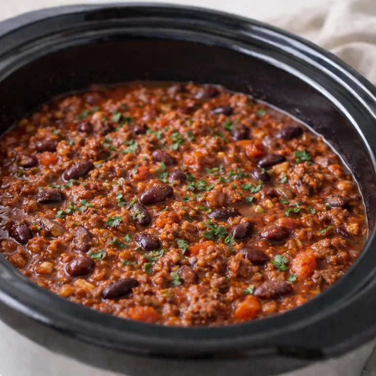 Chili con carne i slowcooker