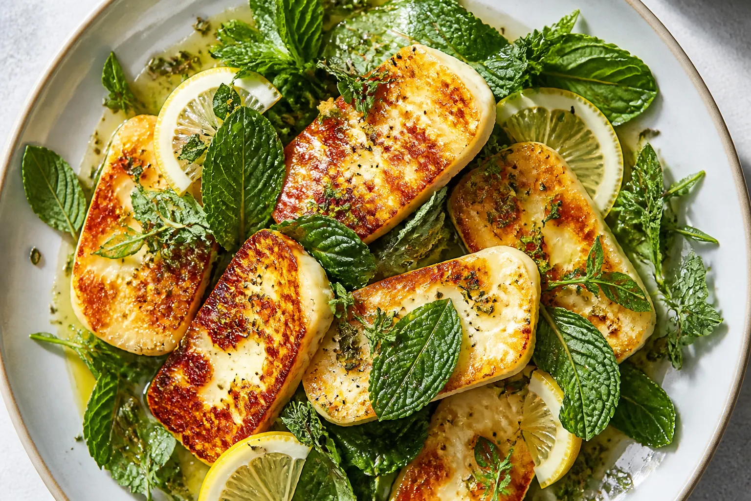 Halloumi Saganaki – gebratener zypriotischer Käse