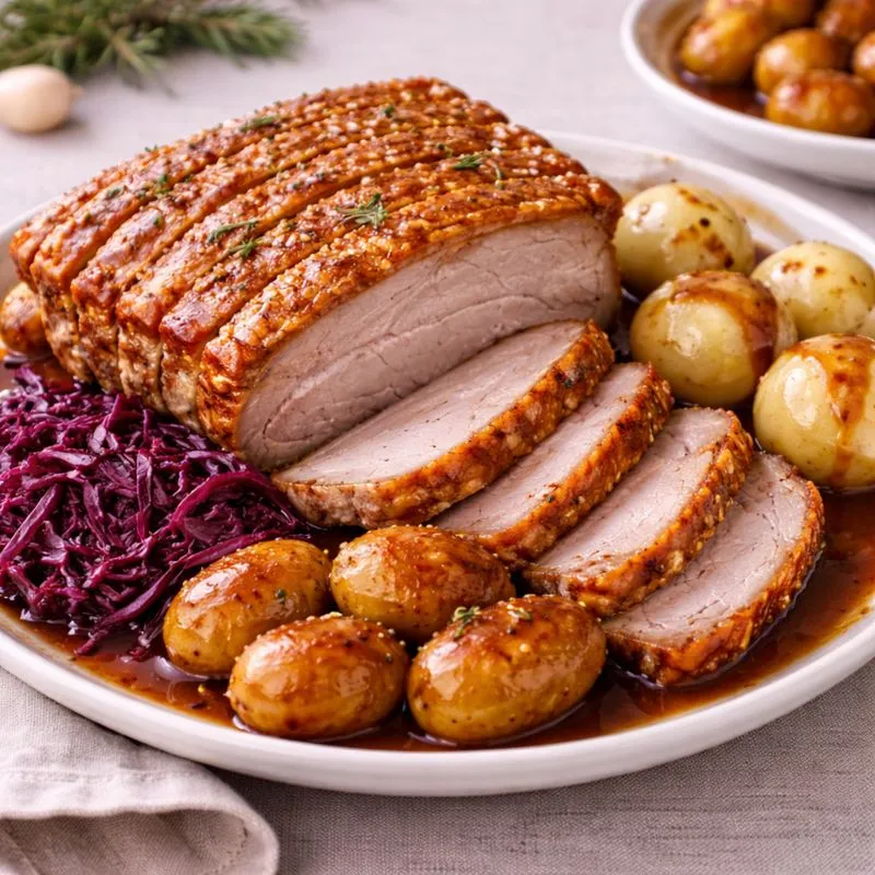 Flæskesteg med sprøde svær – klassisk dansk julemad