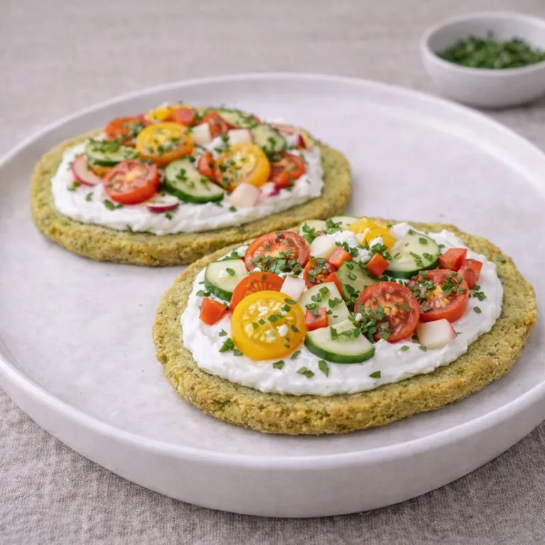 Grønt linsebrød med cremet topping