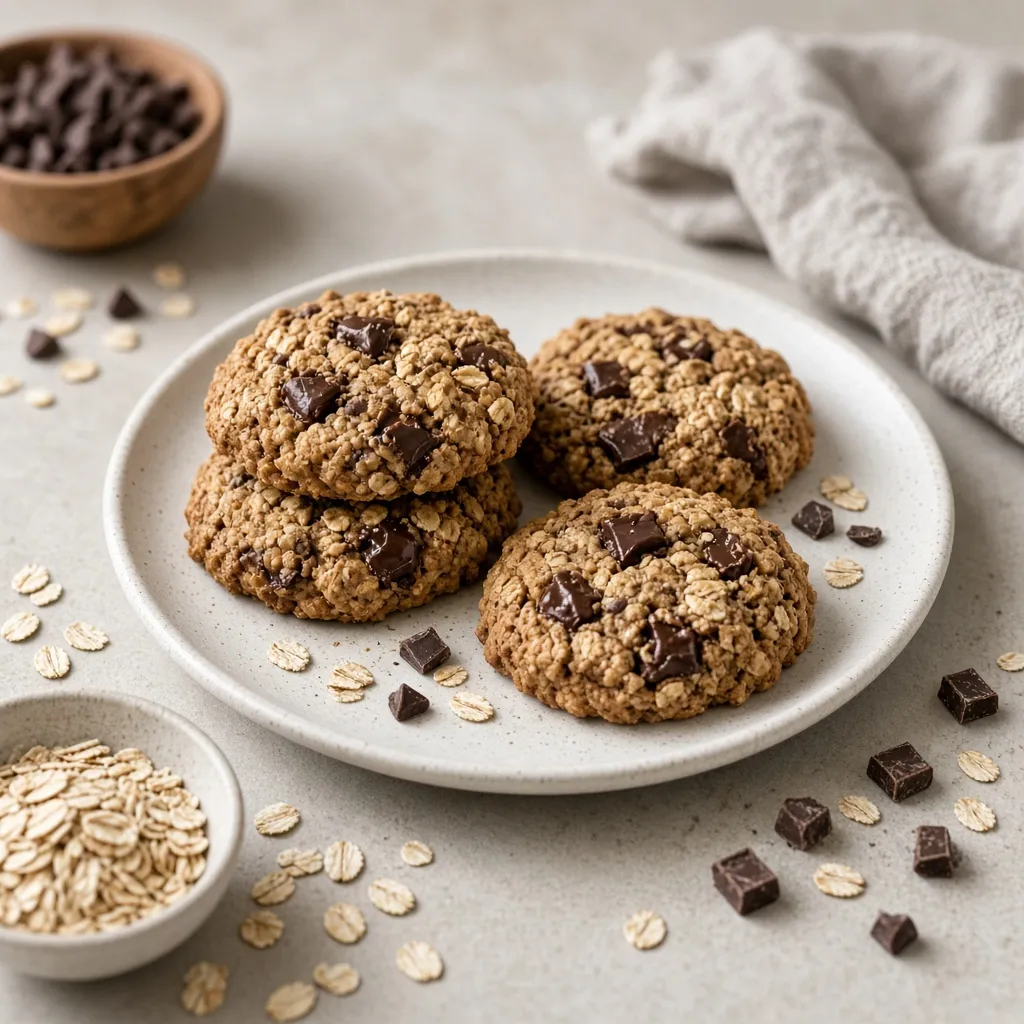 Cookies à l'avoine et au chocolat