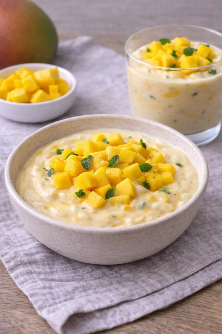 Hjemmelavet mango yoghurt