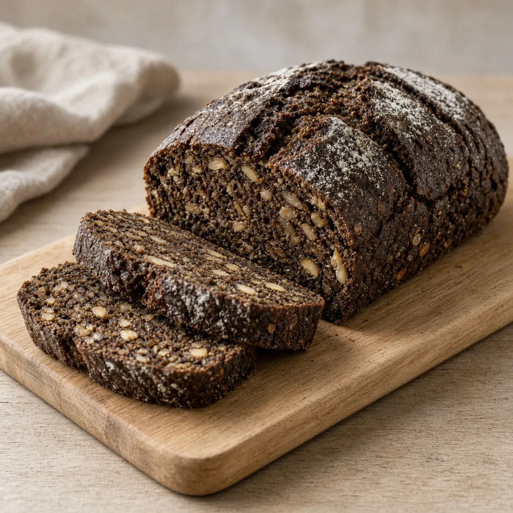 Pain de seigle danois maison au levain