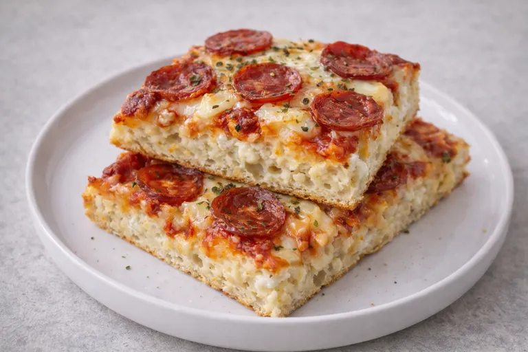 Hytteost focaccia med hytteost