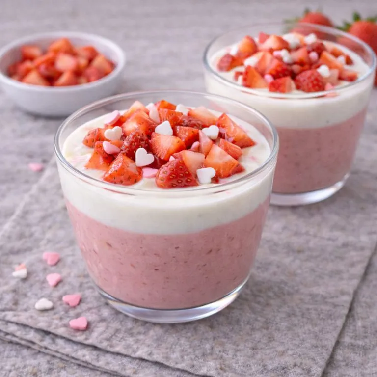 Jordbær-yoghurtdessert