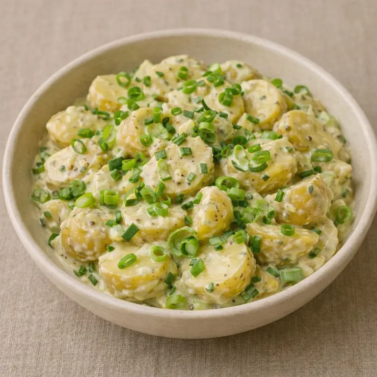 Kartoffelsalat med forårsløg