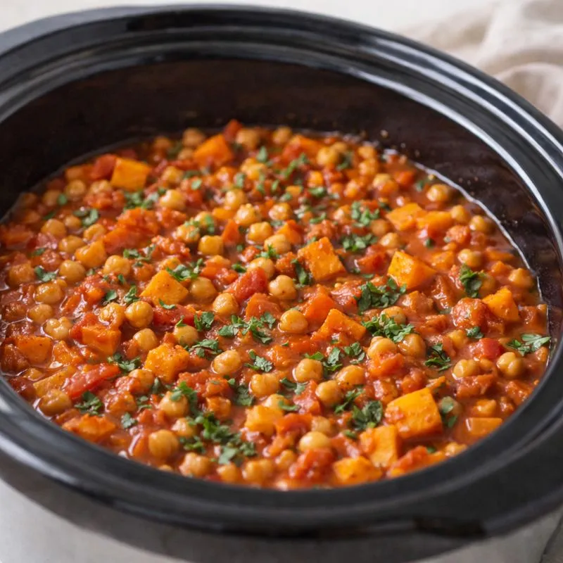 Kikærtegryde i slowcooker